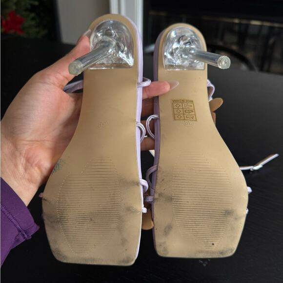 Butterfly summer strappy sandal heels - Picture 2 of 4